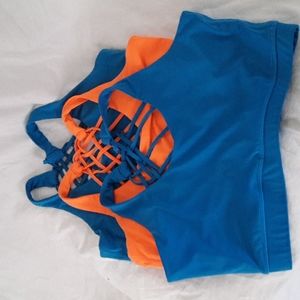 Women's  3 EILYEE Criss Cross  back Sports Bras:  XL &  L